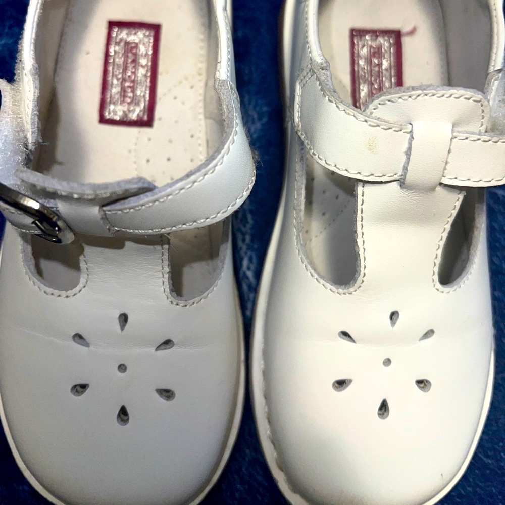 L'amour  Joy Toddler Girls 751 Ecru Beige Leather Mary Janes Shoes Size 12